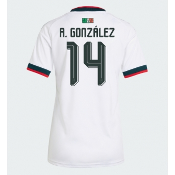 Billige Fotballdrakt Mexico Armando Gonzalez #14 Replika Bortedrakt Dame VM 2026 Kortermet